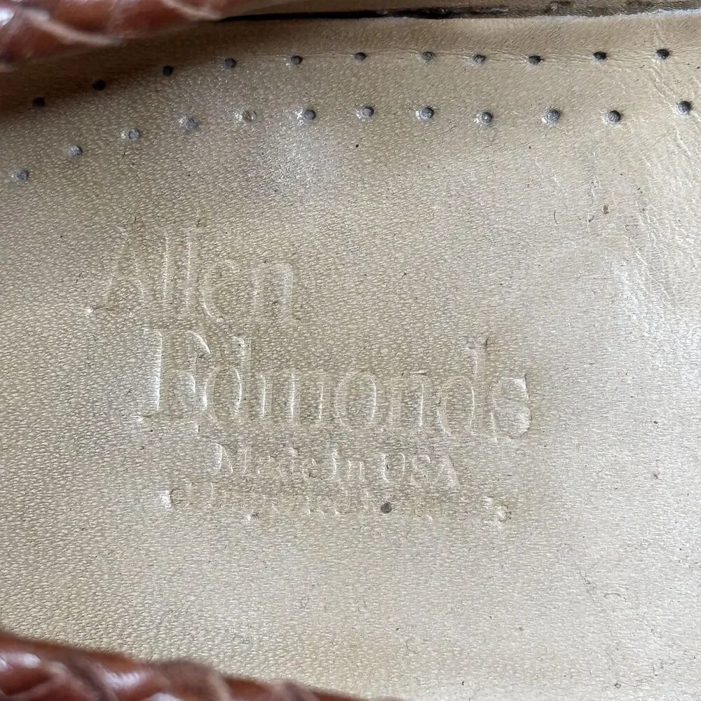 Allen Edmonds Maxfield Shoes Mens‎ Size 9.5 Brown Tassel Dress Loafers Made USA